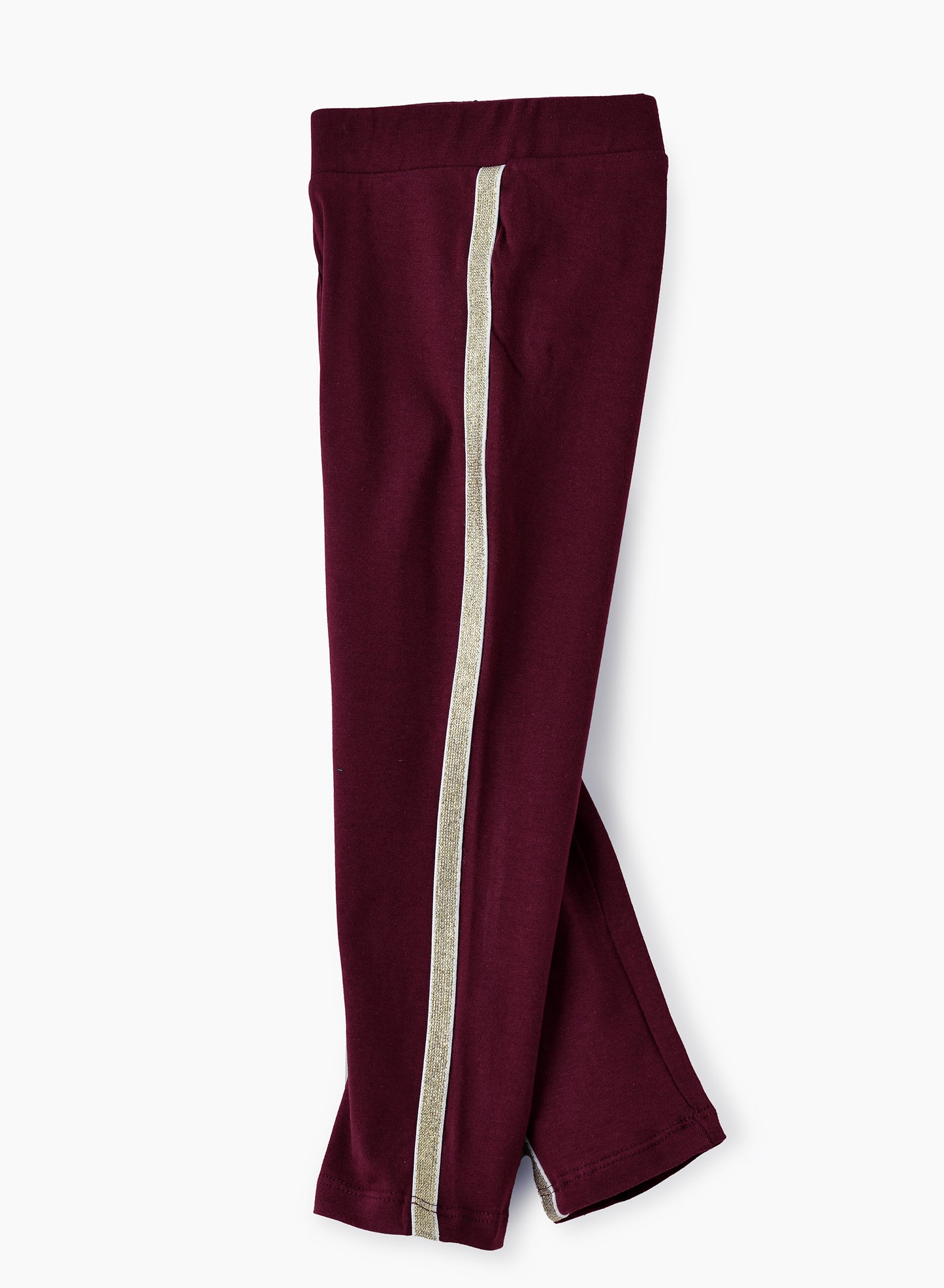 Jelliene Stretchy Comfort Girls Knitted Leggings - Maroon