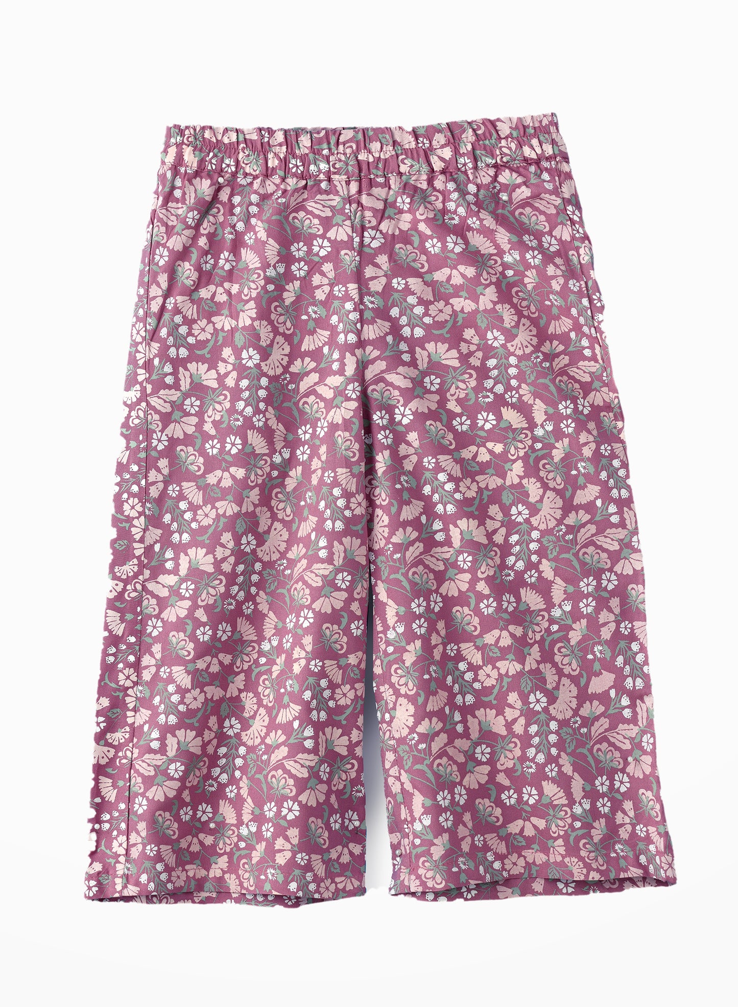 Jelliene Breezy Blooms Girls Viscose Floral Harem Pants