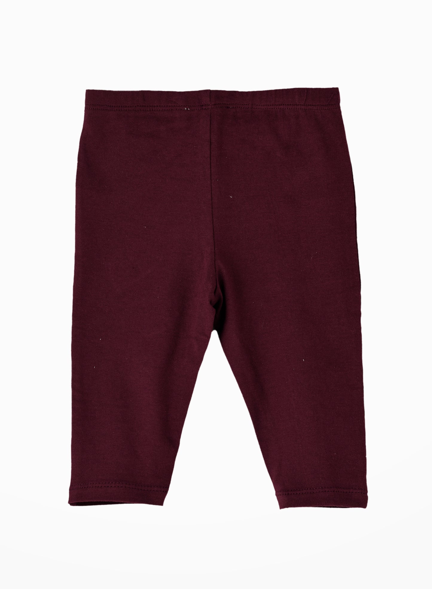 Jelliene Baby Girls Cotton Knit Leggings - Maroon