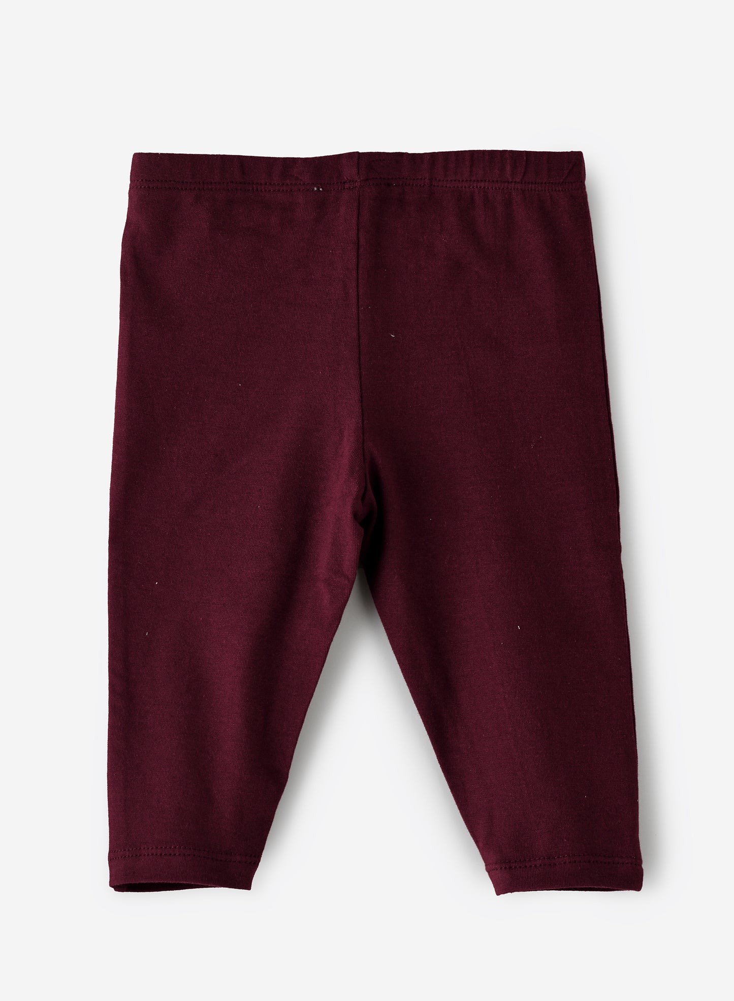 Jelliene Baby Girls Cotton Knit Leggings - Maroon