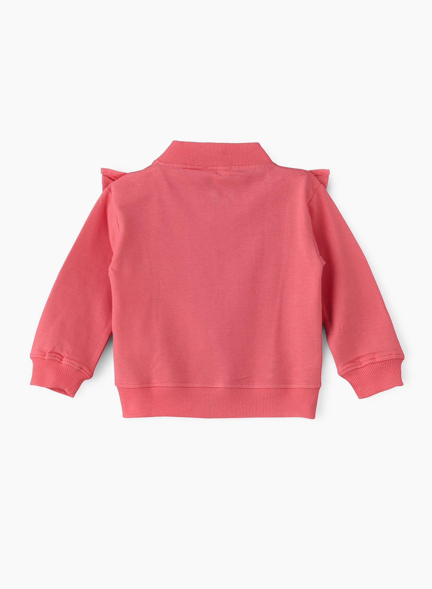 Jelliene Snuggle Worthy Knitted Sweatshirt for Baby Girls - Pink