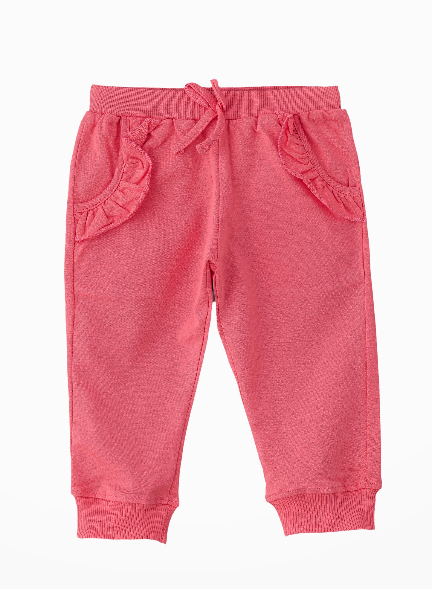 Jelliene Playful Comfort Cotton Knitted Joggers - Pink