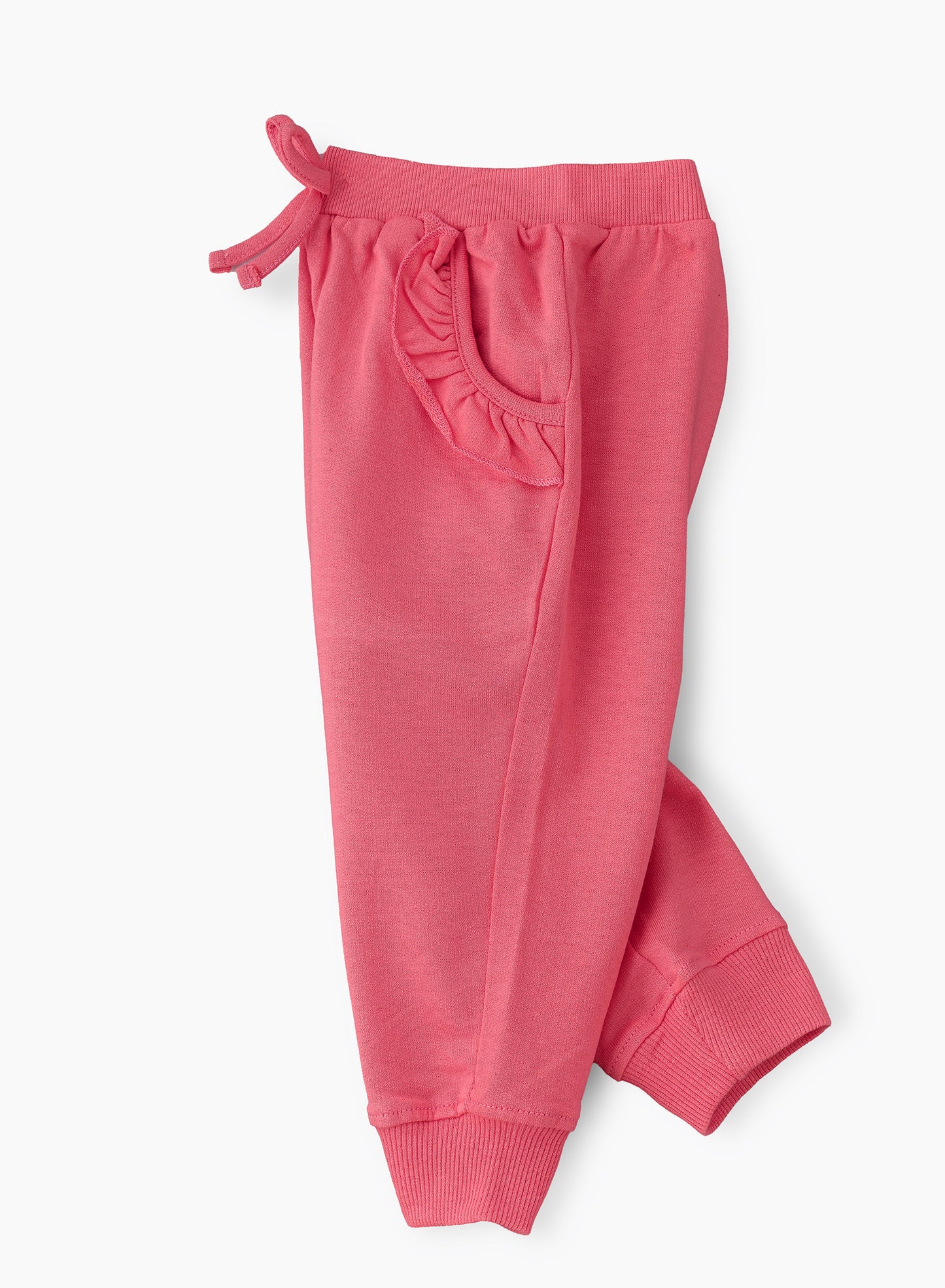 Jelliene Playful Comfort Cotton Knitted Joggers - Pink