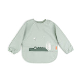 Done By Deer Sleeved Pocket Bib Croco - Green