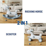 Lovely Baby 2-in-1 Rocking Horse - Blue