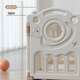 Lovely Baby Kids Space Playpen With Busyboard & Basketball Hoop 18pcs - White