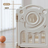 Lovely Baby Kids Space Playpen With Busyboard & Basketball Hoop 10pcs - White