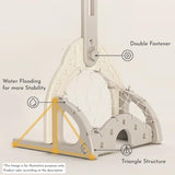 Lovely Baby Basketball Stand With Football & Hockey Stick - Yellow