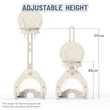 Lovely Baby Basketball Stand With Football & Hockey Stick - Yellow