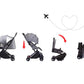 Youbi Toddler German Travel System With New Born - Grey