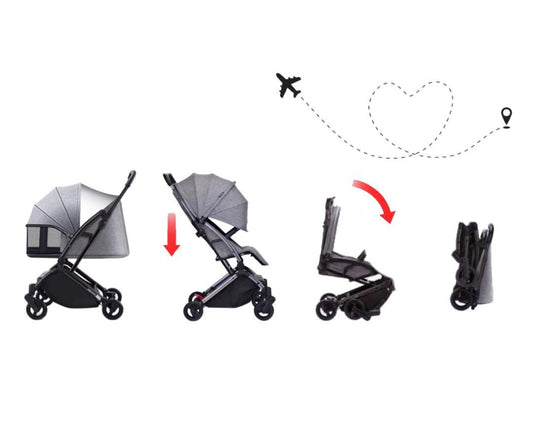 Youbi Toddler German Travel System With New Born - Grey