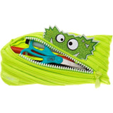 ZIPIT Monstar Pencil Case Made of One Long Zipper - Lime