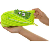 ZIPIT Monstar Pencil Case Made of One Long Zipper - Lime