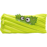 ZIPIT Monstar Pencil Case Made of One Long Zipper - Lime