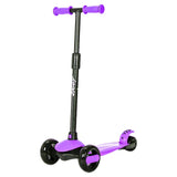 Ziggy 3-Wheel Tilt Scooter With LED light - Purple