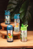 Stephen Joseph Zoo Sip and Snack Bottle 350ml