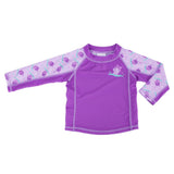 Zoocchini Baby Rash Guard Long Sleeved Swim Top - Hippo