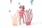 Zoocchini Baby Rash Guard Long Sleeved Swim Top - Seahorse