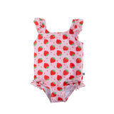 Zoocchini Baby Swimsuit and Hat Set - Strawberry