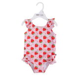 Zoocchini Baby Swimsuit and Hat Set - Strawberry
