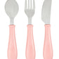 Beaba Stainless Steel Training Cutlery - Old Pink