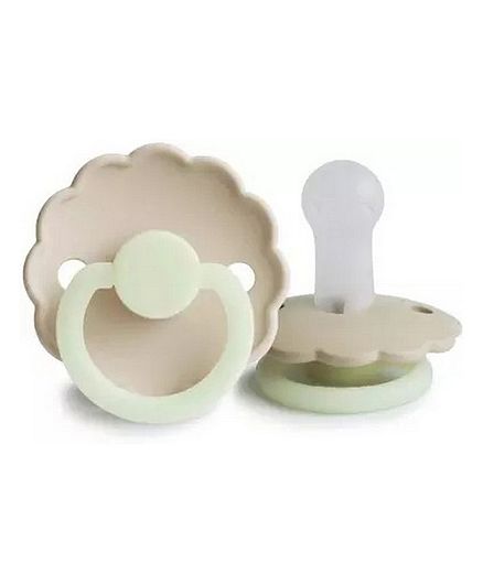 Frigg Daisy Silicone Baby Pacifier 0-6M, 1Pack, Croissant Night - Size 1 - Laadlee