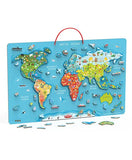 Viga Magnetic World Puzzle + Dry Erase Board