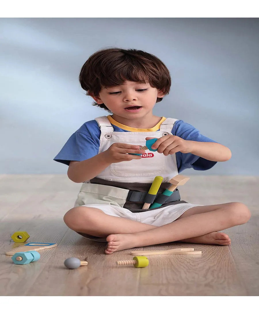 Andreu Toys Wooden Tool Belt Playset - Laadlee