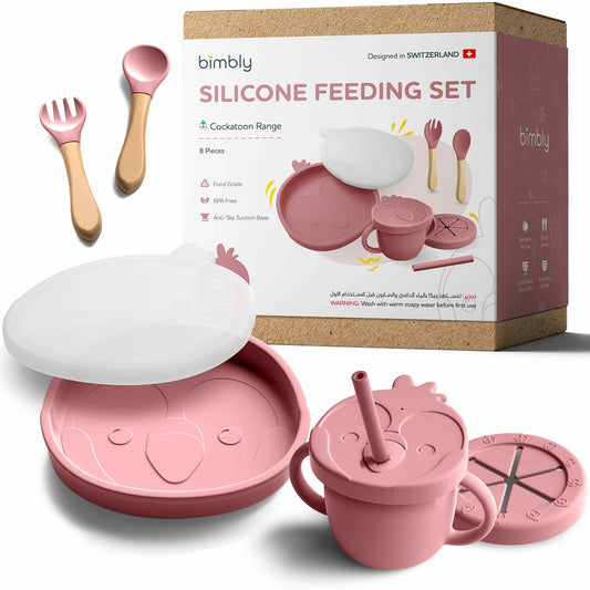 Bimbly 8-in-1 Baby Feeding Set - Pink