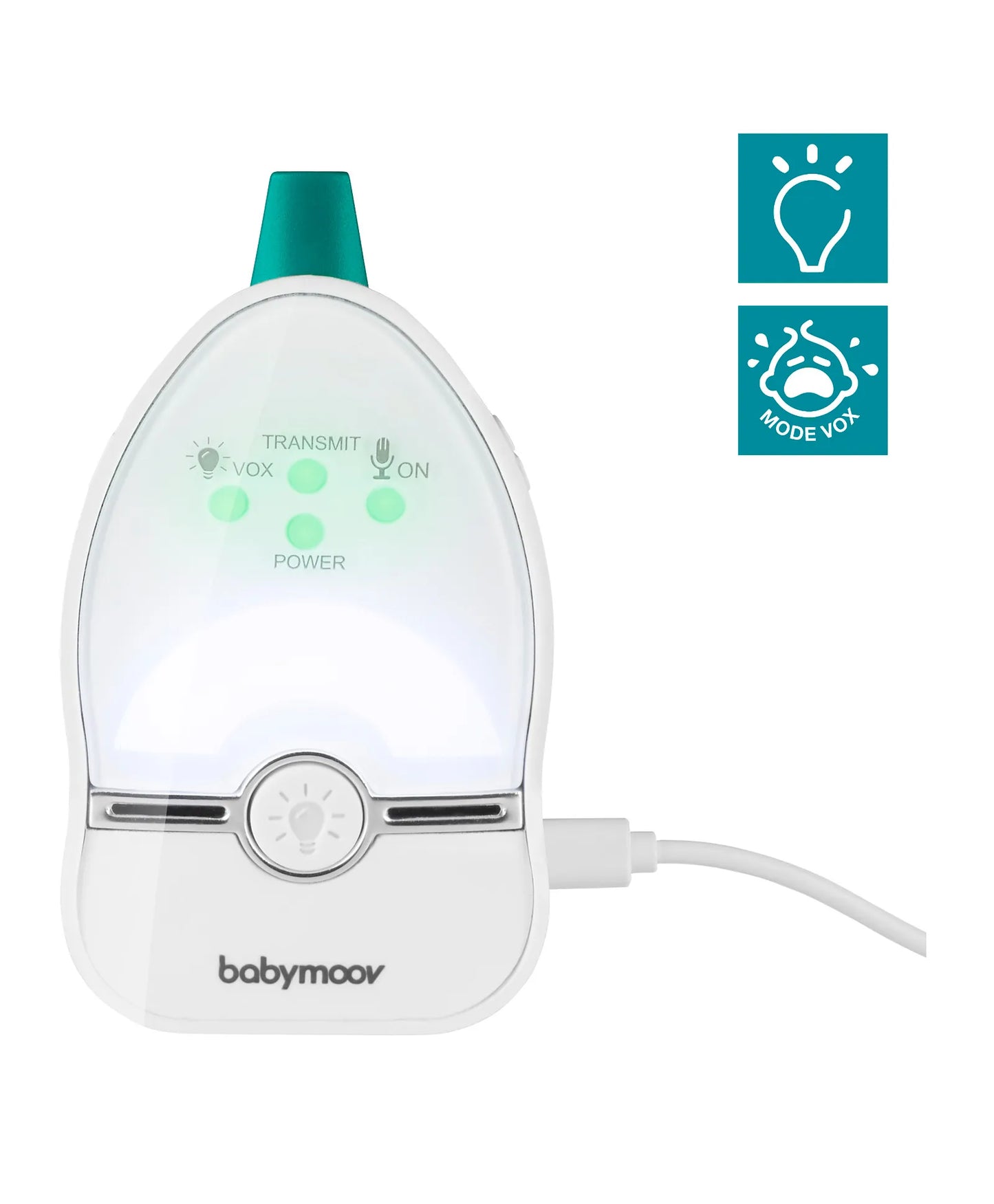 Babymoov Easy Care Audio Baby Monitor and Nightlight - 500m