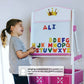 Delta Children Princess Crown Wooden Activity Easel With Storage