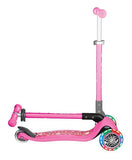 Globber Primo Foldable Fantasy Lights - Neon Pink & Flowers