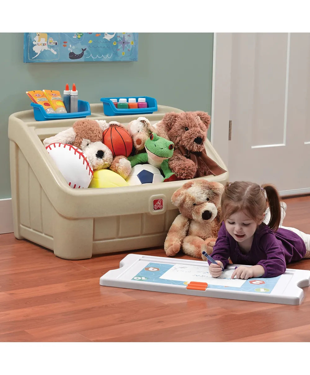 Step2 2-In-1 Toy Box & Art Lid - Tan - Laadlee