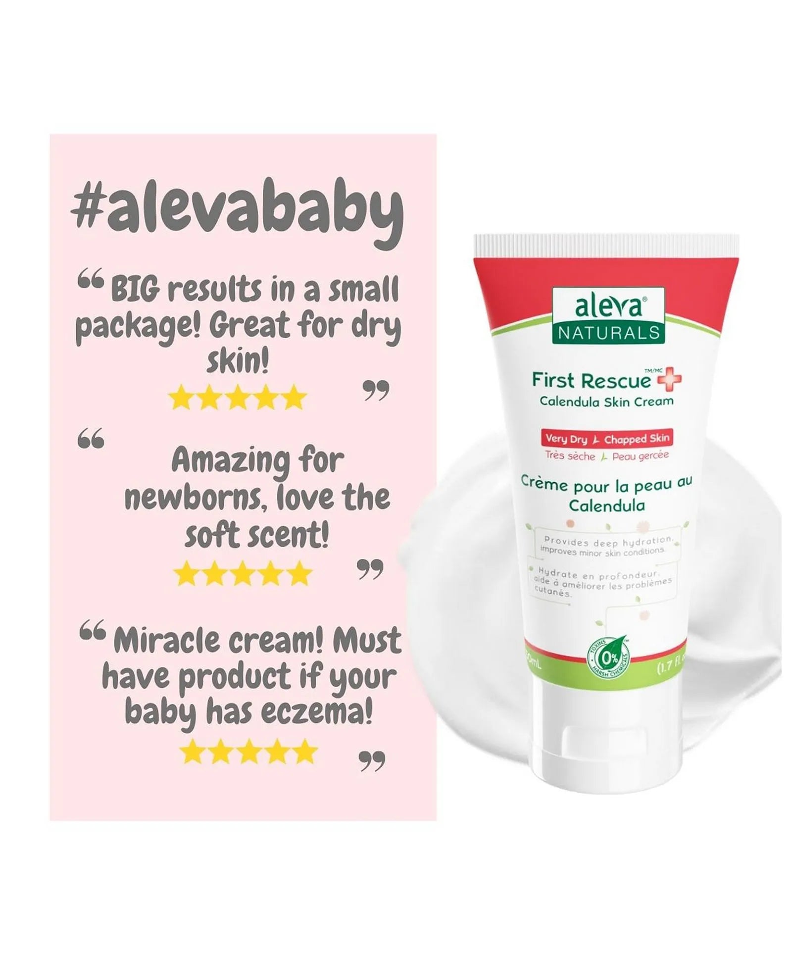 Aleva Naturals First Rescue Calendula + Skin Cream - 50ml - Laadlee