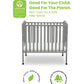 Delta Children Portable Folding Crib With Mattress