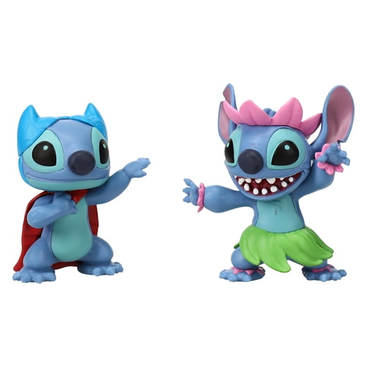 Disney Stitch Figure 2Pks Hula + Superhero