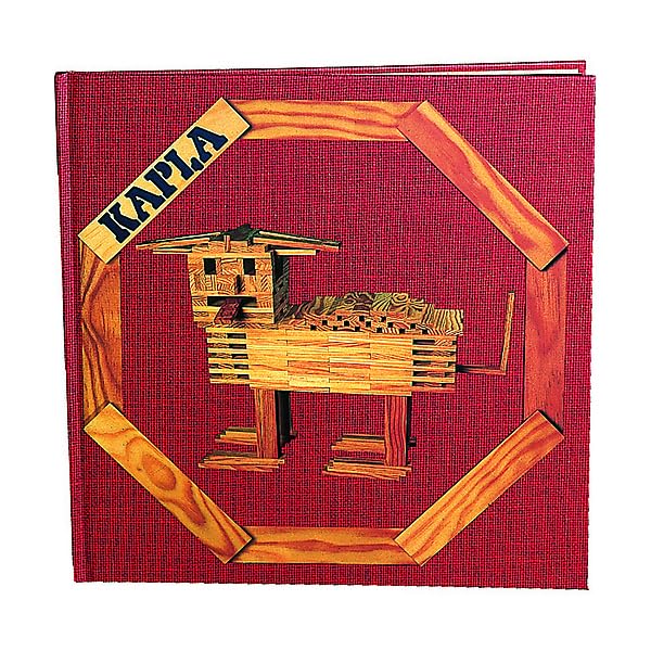 Kapla Wooden Construction Set in a Chest with Brown Art Book - 280pcs - Laadlee