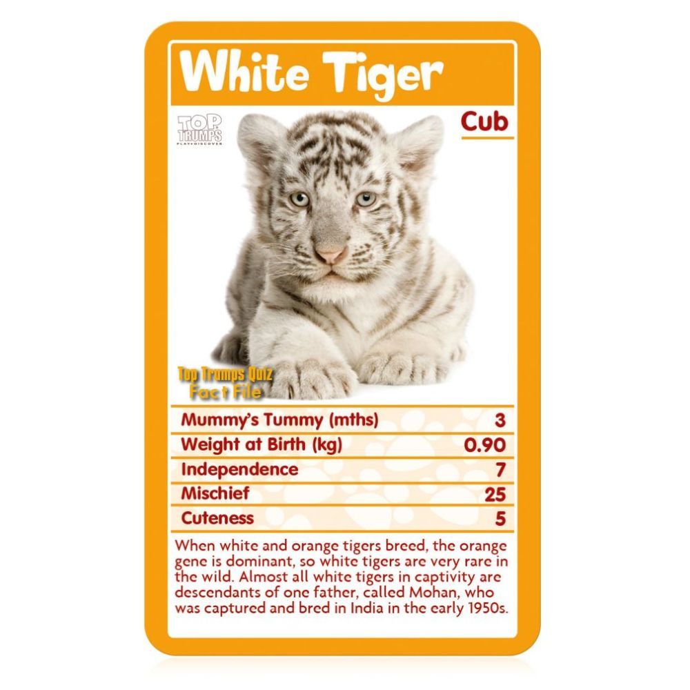 Winning Moves Top Trumps Baby Animals Card