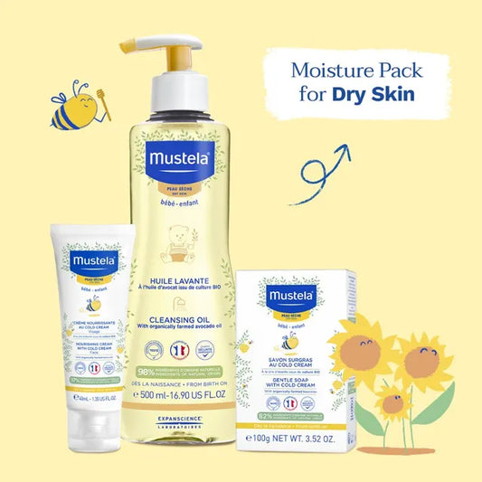 Mustela - Dry Skin Set - 3pcs