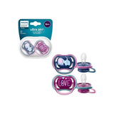 Philips Avent Ultra Air Pacifier 18M+ Girl Deco - 2 Pcs