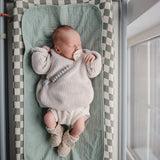 Mushie Silicone Pacifier Clip Hera - Stone