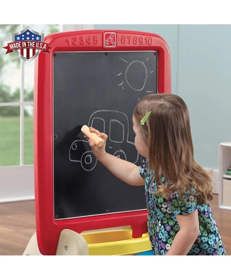 Step2 All Around Easel For Two - Red - Laadlee