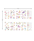 Avenir Nail Stickers and Tattoos Kit - Unicorn - Laadlee