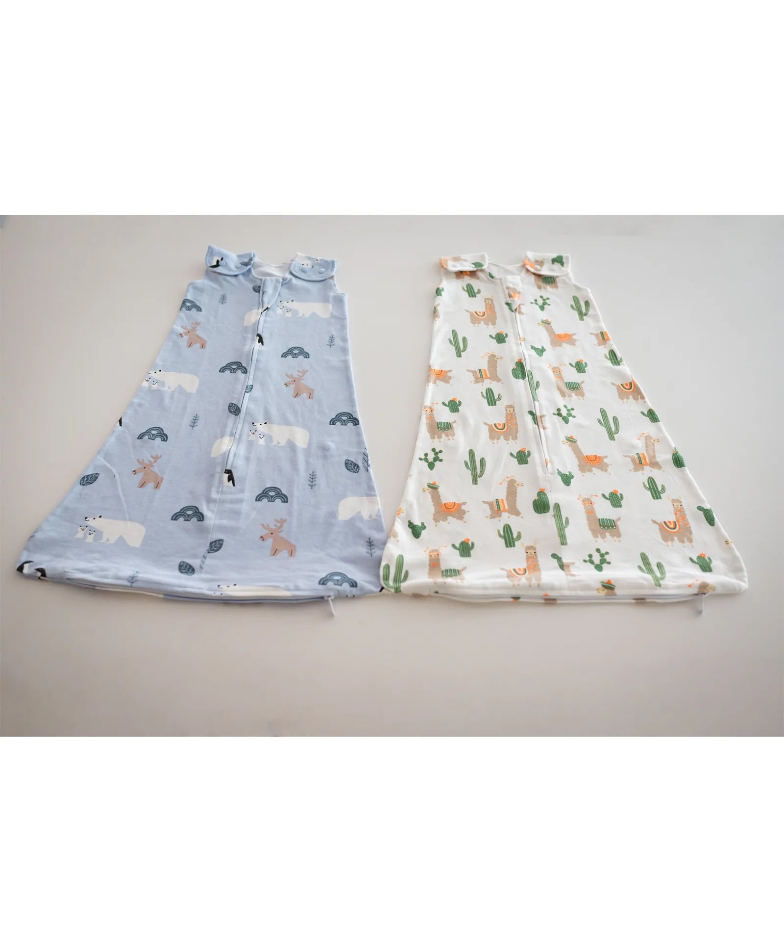 Tickle Tickle Organic Cotton Sleeping Bag Value Pack | 78Cm - Snowfluffs / Llama - Laadlee