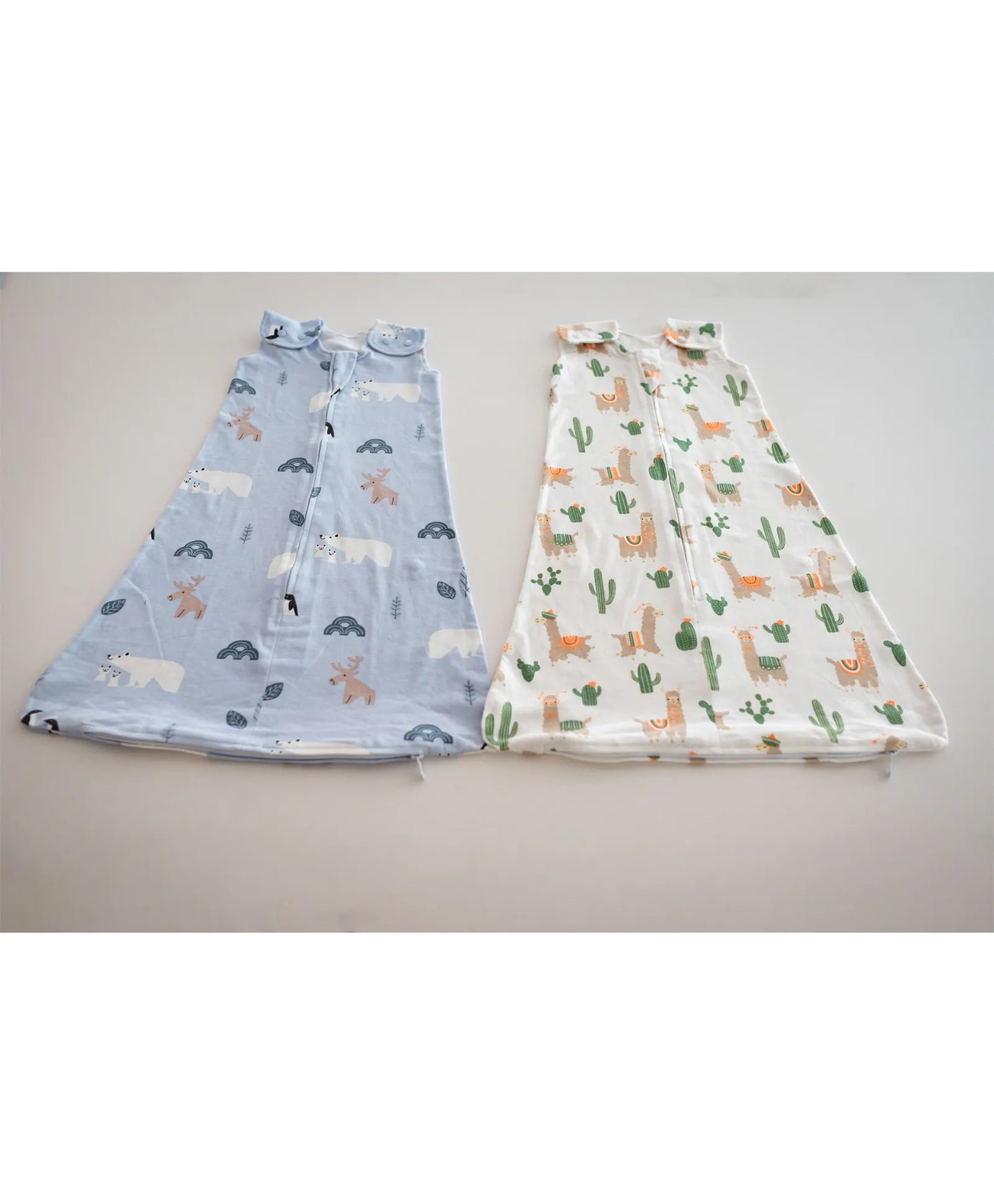 Tickle Tickle Organic Cotton Sleeping Bag Value Pack | 105Cm - Snowfluffs / Llama