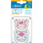 Dr. Brown's Prevent Stage 2 Glow In The Dark Butterfly Shield Pacifier Pack of 2 - Pink