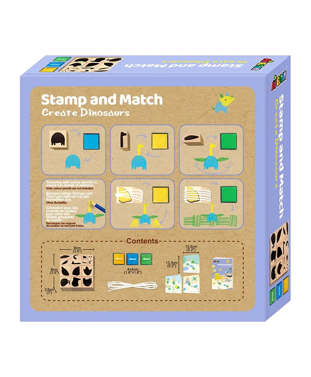Avenir Stamp and Match - Create Dinosaurs - Laadlee