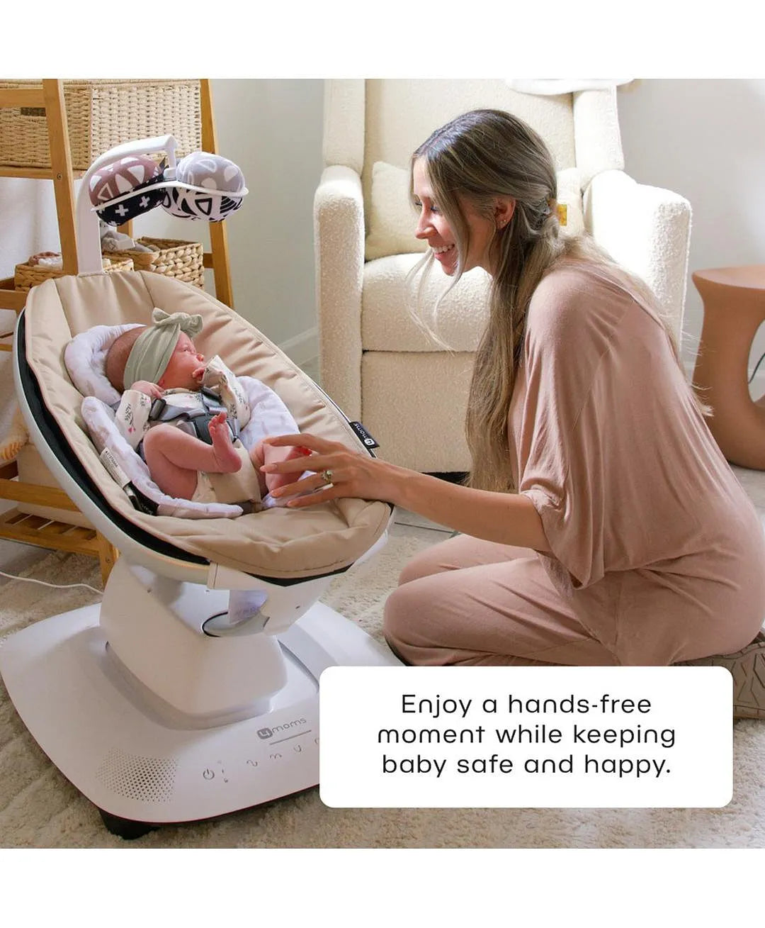 4moms MamaRoo Multi-Motion Baby Swing - Sandstone