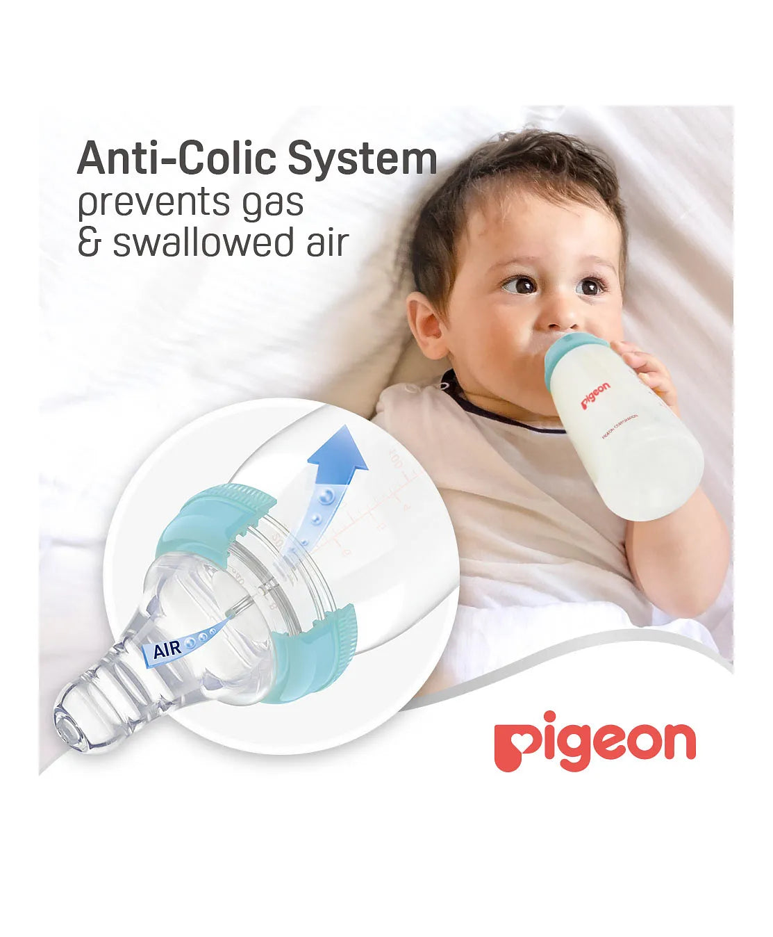 Pigeon Plastic Feeding Bottle 240ml - Assorted