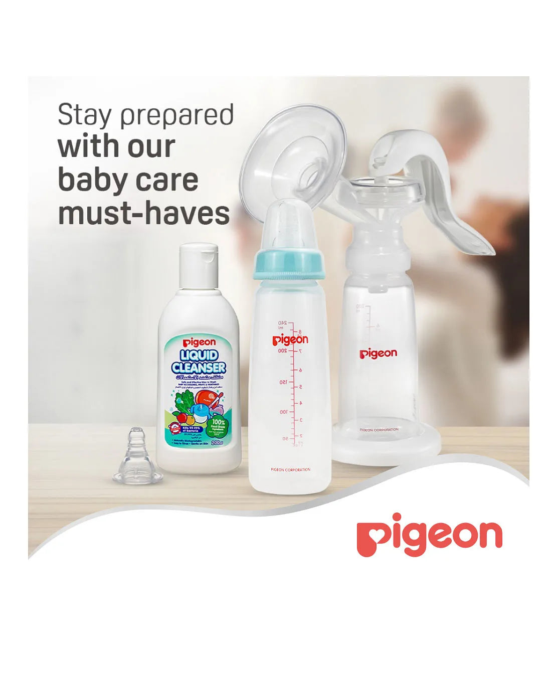 Pigeon Plastic Feeding Bottle 240ml - Assorted